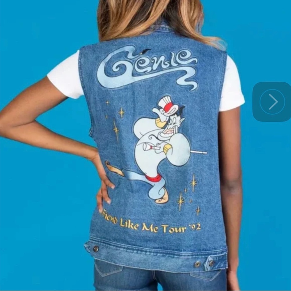 Genie Graphic Denim Vest
